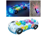 TRANSPARENT CAR WITH LED MUSIC AND TRANSPARENT GEARS