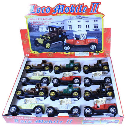 DIE CAST LOCO MOBILE FOR VINTAGE CAR ASSORTED COLORS AND STYLES