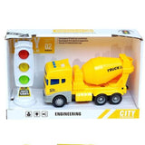 FRICTION CONSTRUCTION TRUCK W/SOUND & LIGHT (BATT INCL)