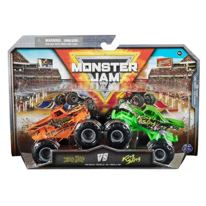MONSTER JAM TRUCKS 1:64 SCALE BOGHOG VS KING SLING 2PACK