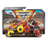 MONSTER JAM TRUCKS 1:64 SCALE EL TORO LOCO VS PIRATE'S CUR