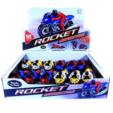 DIE CAST MOTORCYCLE WITH RIDER 5 IN ASSORTED COLORS