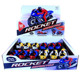 DIE CAST MOTORCYCLE WITH RIDER 5 IN ASSORTED COLORS