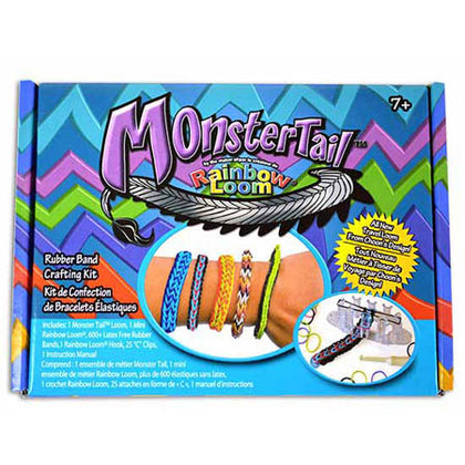 RAINBOW LOOM-MONSTER TAIL {{RUBBER BAND CRAFTING KIT