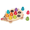 LEARN TO COUNT WOODEN PUZZLE HEDGEHOG W/10 INTERLOCKING PCS
