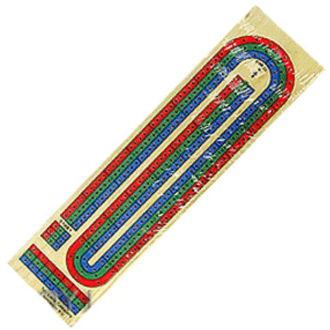 WOODEN CRIBBAGE BOARD 15IN {{INCLUDES 9 PLASTIC PEGS RGB CO