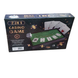 CASINO GAME 2 IN 1 DOUBLE SIDED GAME BOARD AND 50 COLORED CHIPS