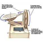 MARBLE RUN SPIRAL WOODEN KIT MOTORIZED