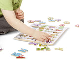 ENGLISH ALPHABET-PEG PUZZLE..