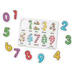 NUMBER PEG PUZZLE LIFT & SEE PEG PUZZLE