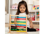 ABACUS OF SOLID WOOD {{11.9X12X3IN WHEN ASSEMBLED