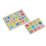 CHUNKY WOOD PUZZLE ABC 123 36PCS/SET