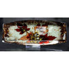 CANADA SOUVENIR SERVING TRAY MAPLE LEAF GLASS 11X4.5IN