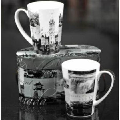 CANADA SOUVENIR MUGS IN OVAL BOX 2PCS/PACK