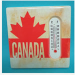 CANADA SOUVENIR THERMOMETER 3X3 MAPLE LEAF