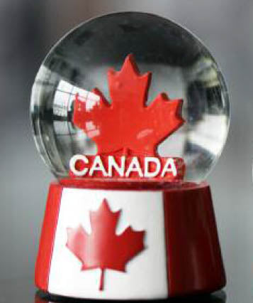 CANADA SOUVENIR GLOBE 60MM