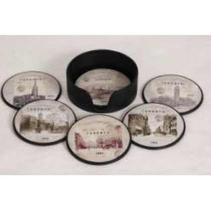 TORONTO SOUVENIR VINTAGE COASTER ROUND