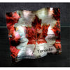 TORONTO SOUVENIR DECO GLASS PLATE 6X6INCH
