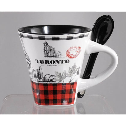 TORONTO SOUVENIR MINI CUP 4OZ WITH SPOON IN A BOX