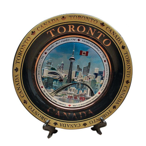 TORONTO SOUVENIR PLATE 8IN METAL