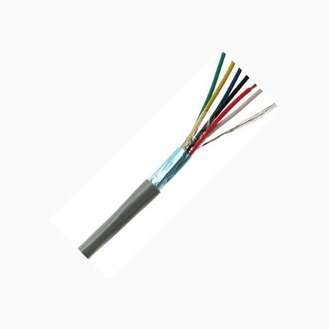 CABLE 6C 22AWG STR SHLD 20METER FT4 600V 105C GREY