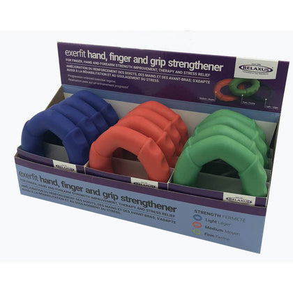 HAND STRENGTH/ANTI STRESS RINGS ASSORTED STRENGTHS/COLORS
