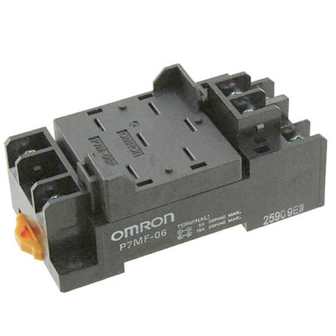 RELAY SOCKET 6P SQR SCREW 15A 250VAC DIN/CHMT FOR OMRON MKS1X{