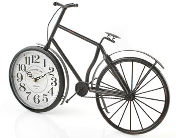 TABLE CLOCK VINTAGE BICYCLE