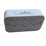 CLOCK ALARM DIGITAL SHOWS TIME DATE AND ALARM