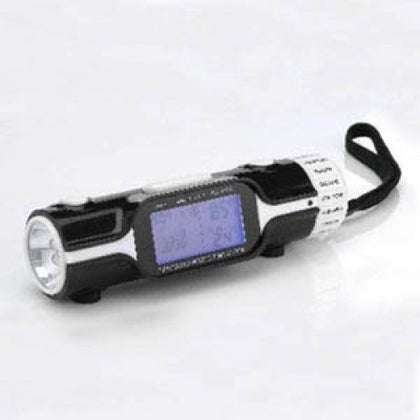 CLOCK ALARM DIGITAL WITH FLASHLIGHT ASSORTED COLOUR