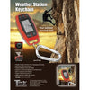 CLOCK ALARM WITH TEMPERATURE COMPASS AND KEYCHAIN