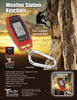 CLOCK ALARM WITH TEMPERATURE COMPASS AND KEYCHAIN