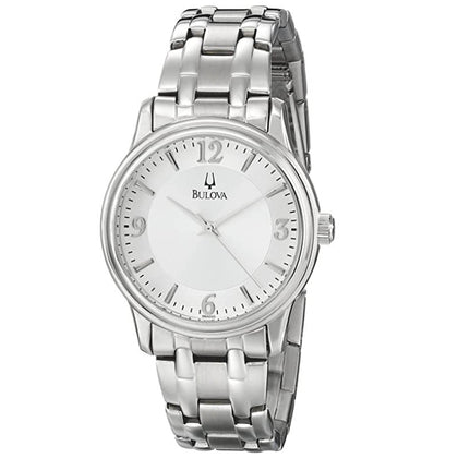 BULOVA MEN'S SILVER STAINLESS STEEL QUARTZ WATCH