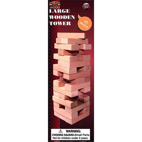 WOOD TOWER LARGE 48 PIECES