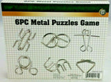 METAL PUZZLES GAME 6PCS