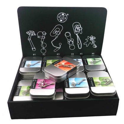 POCKET BRAIN TEASER IN TIN BOX METAL