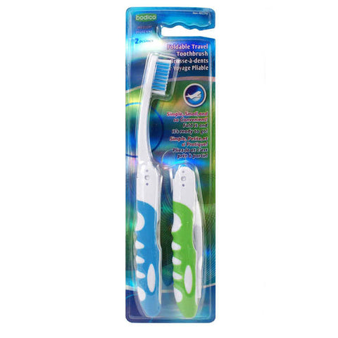 TRAVEL TOOTHBRUSH FOLDABLE ASSORTED COLORS