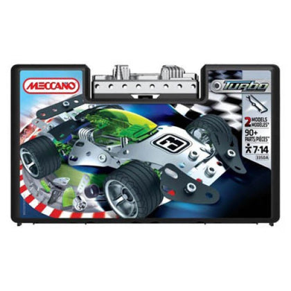 MECCANO MEDIUM TURBO CARS 2 MODELS 90 PARTS