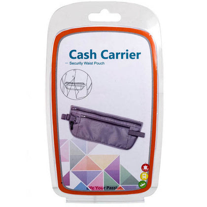 WAIST POUCH FOR TRAVEL 12 X 5IN ASSORTED COLORS