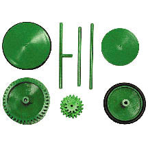 WHEELS KIT WHEELS AXLES & GEARS 8PCS/SET ASSORTED COLOR