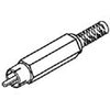 RCA PLUG INLINE SOL PLAST RED