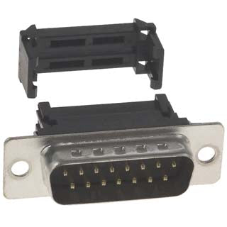 DB15M IDC PLASTIC MET/LIP BLACK