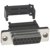 DB15F IDC PLASTIC MET/LIP BLACK