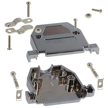 DB25 HOOD 2PC MET PLAS W/HDWR {{
