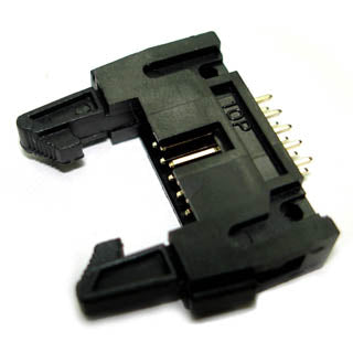 HDR SHRD LATCH 10 W/KEY PCST BLACK{{