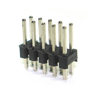 DIPHDR 2.5MM 10P BRST 3/6 TIN BLACK{{