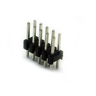 DIPHDR 2.5MM 12P BRST 3/6 TIN BLACK{{