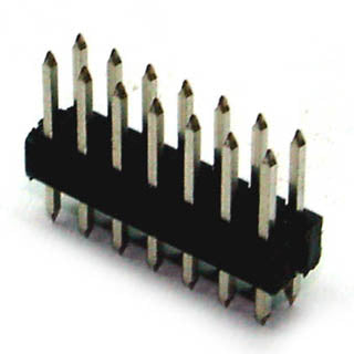 DIPHDR 2.5MM 14P NBST 3/6 TIN BLACK{{