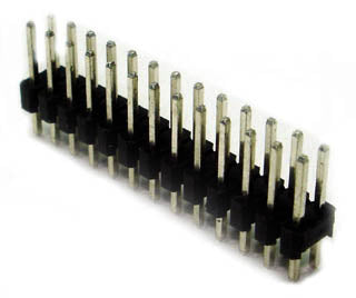 DIPHDR 2.5MM 26P BRST 3/6 TIN BLACK{{