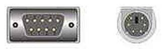 MOUSE ADAPTER DB9M/MD6M PS/2 WITH 3IN CORD